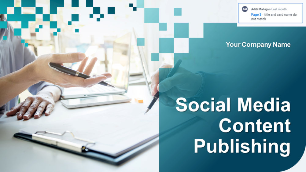 ocial Media Content Publishing PowerPoint Presentation Slides