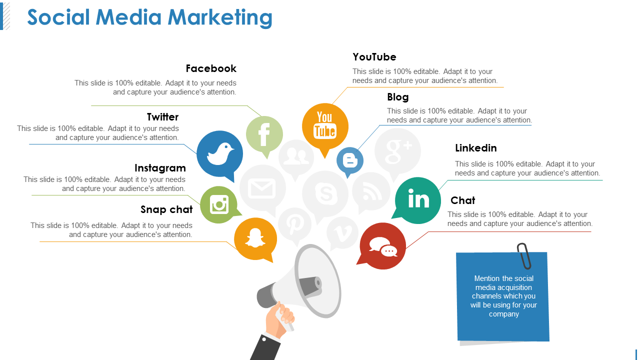 Social Media Marketing PPT Slide