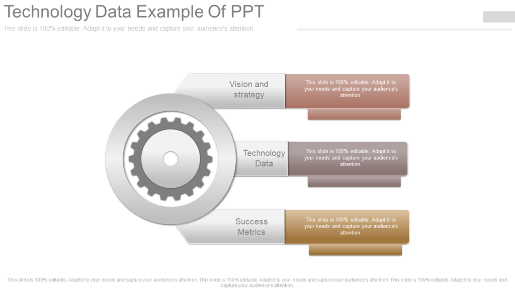 Technology data PPT template