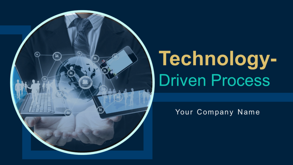 Technology driven process PowerPoint template