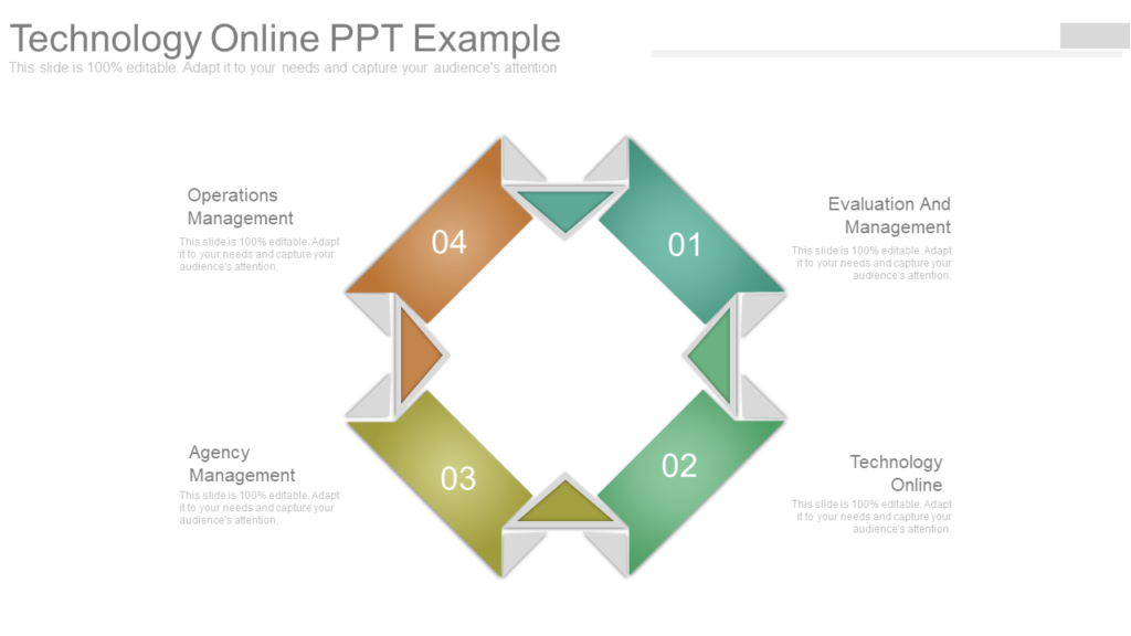 Technology online PPT template