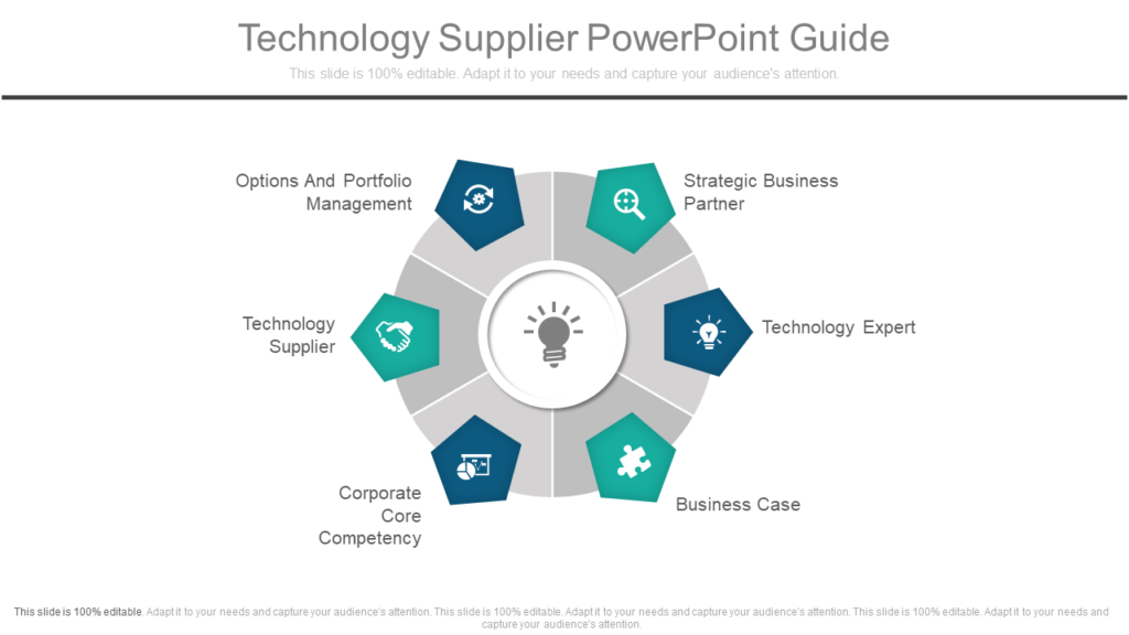 Technology supplier PowerPoint template
