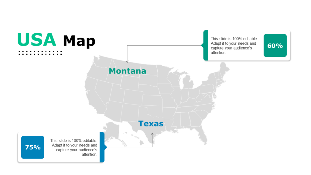 US Map PPT Diagram