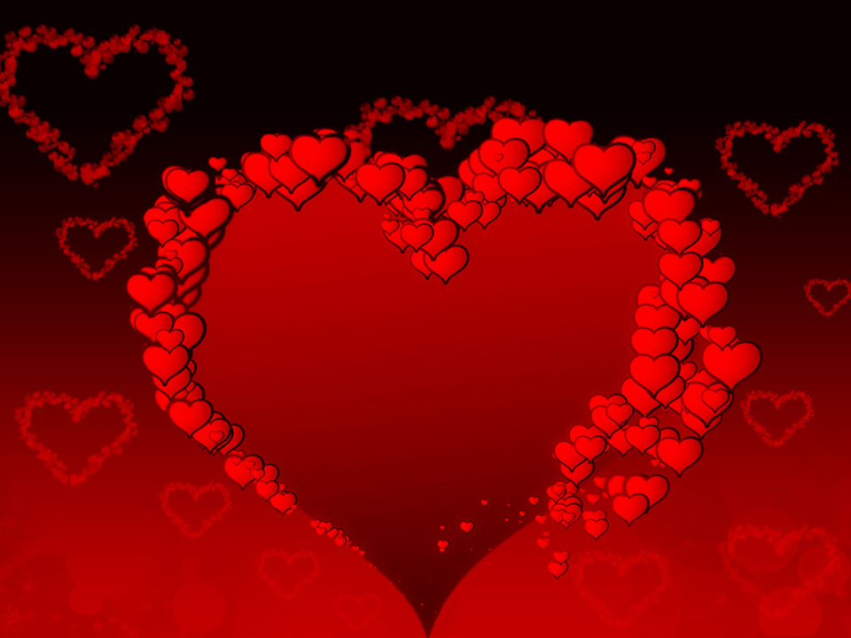 Valentine Heart Beauty PowerPoint Backgrounds And Templates