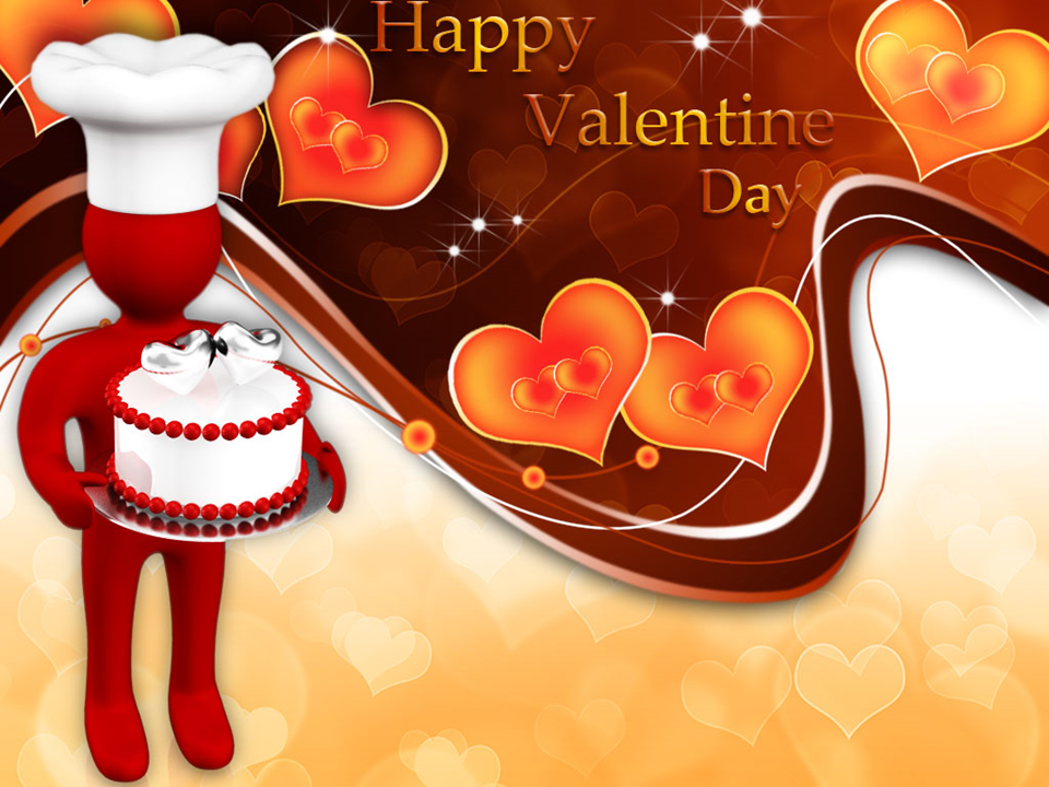 Valentines Cake Love PowerPoint Templates PPT Themes And Graphics