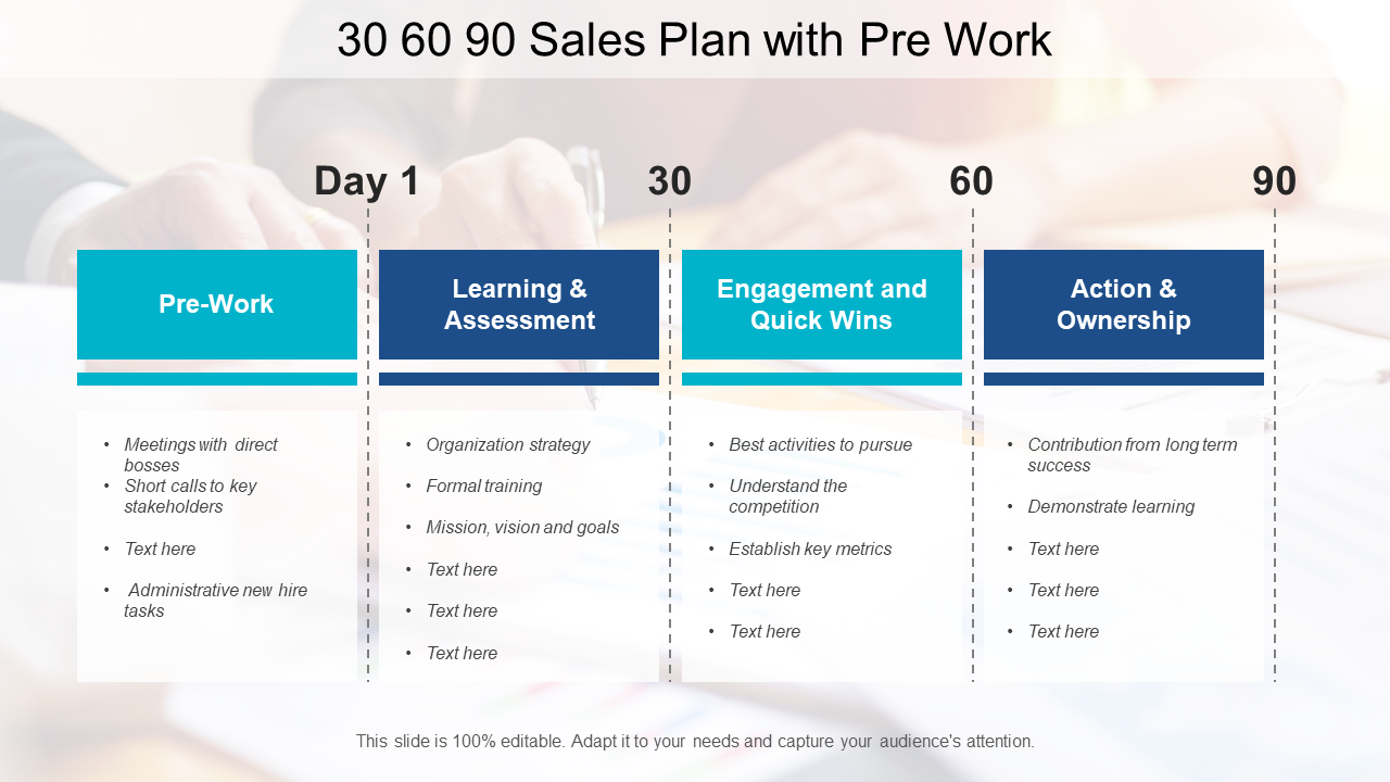30 60 90 Day Plan PowerPoint Graphic