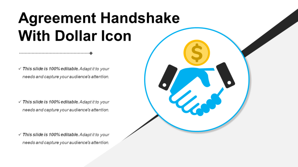 Agreement Handshake with Dollar Icon