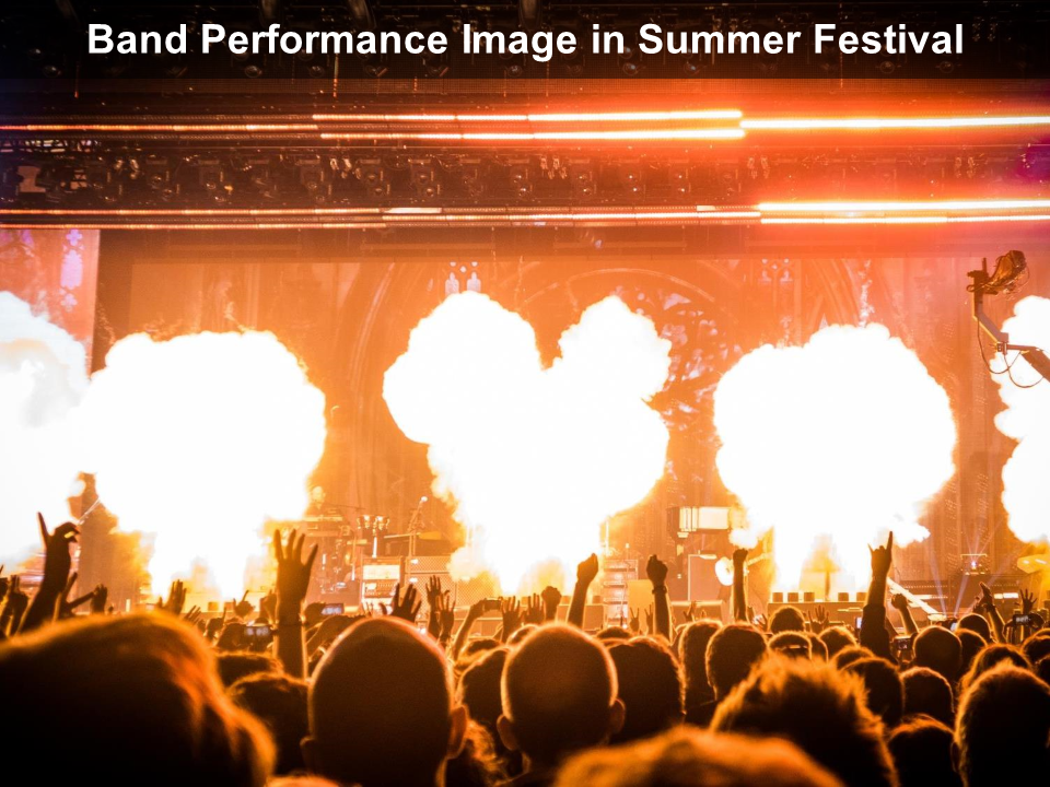 Band Performance Image In Summer Festival