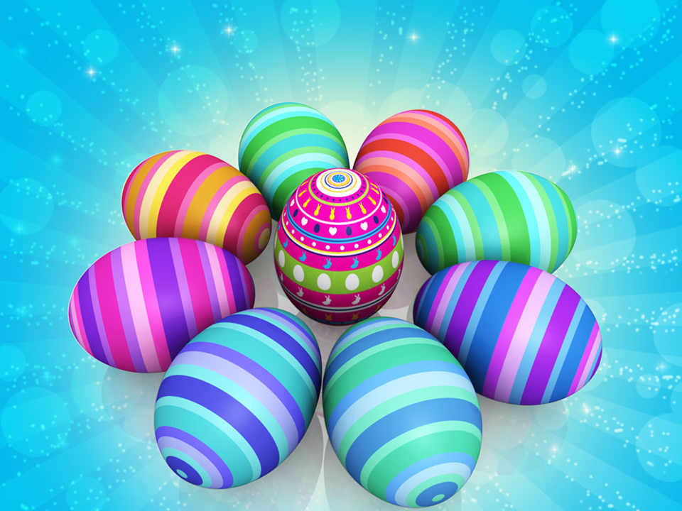 Christian Easter Eggs Colorful