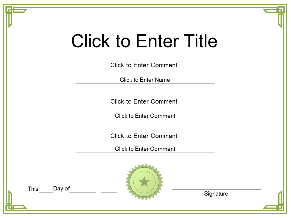Class Honor diploma Certificate Template of PowerPoint for adults