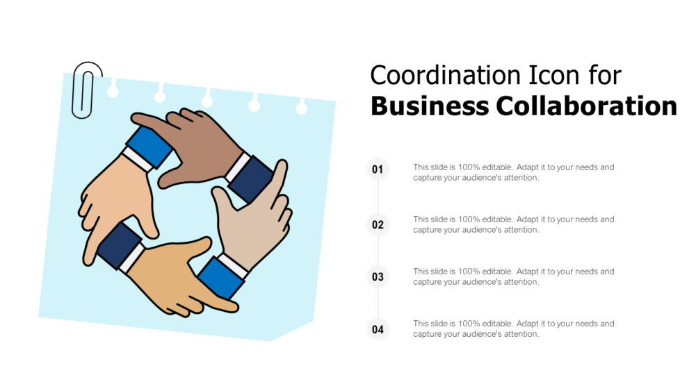 Coordination Icon for Business Collaboration