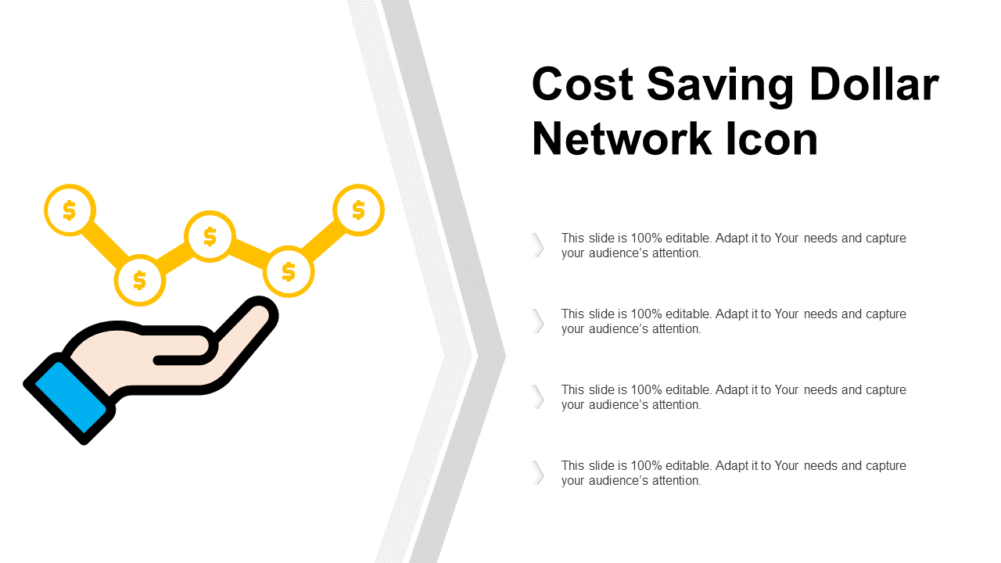 Cost Saving Dollar Network Icon