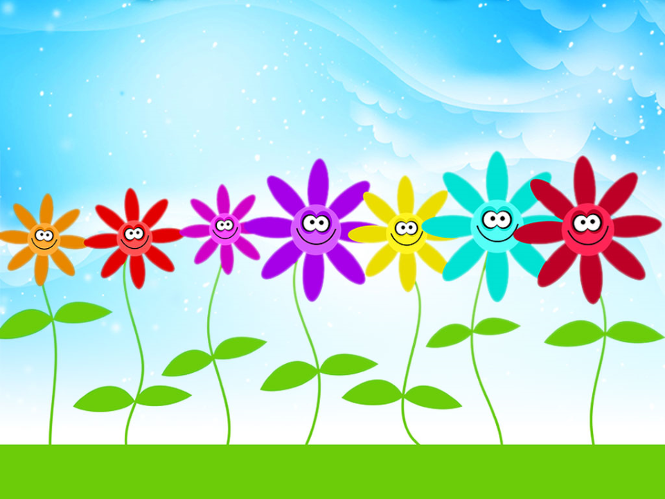 Happy Flowers Nature PowerPoint Template