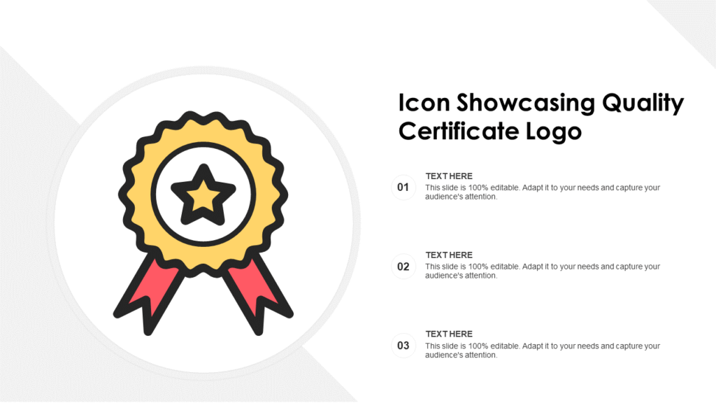 Icon Showcasing Quality Certificate Logo