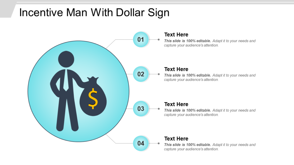 Incentive Man with Dollar Sign