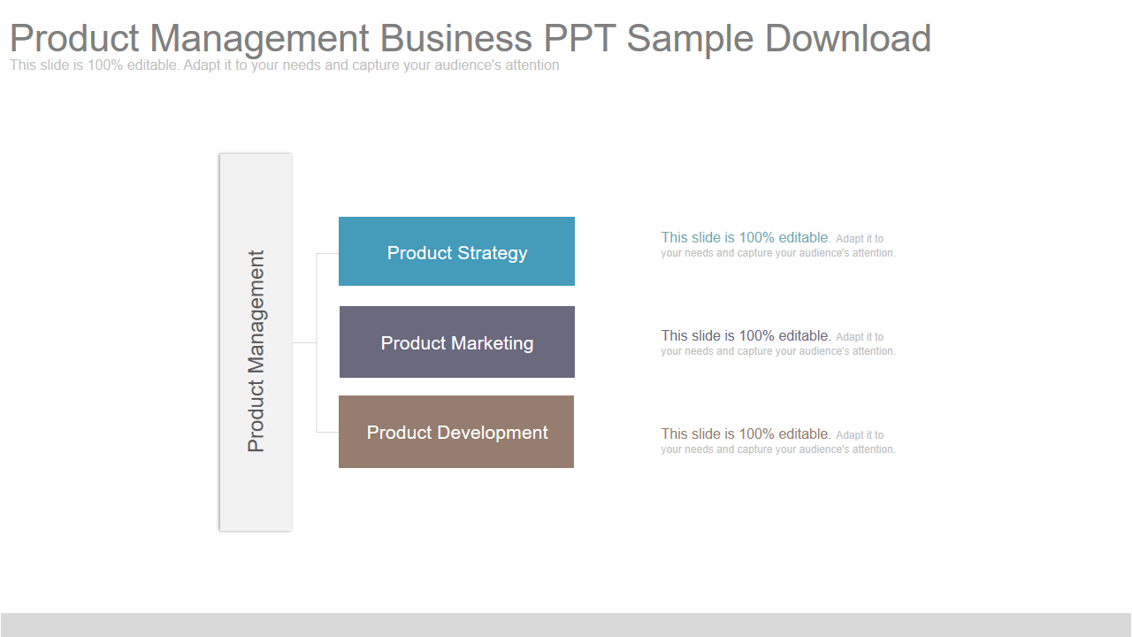 Product Management Business PPT Sample Download