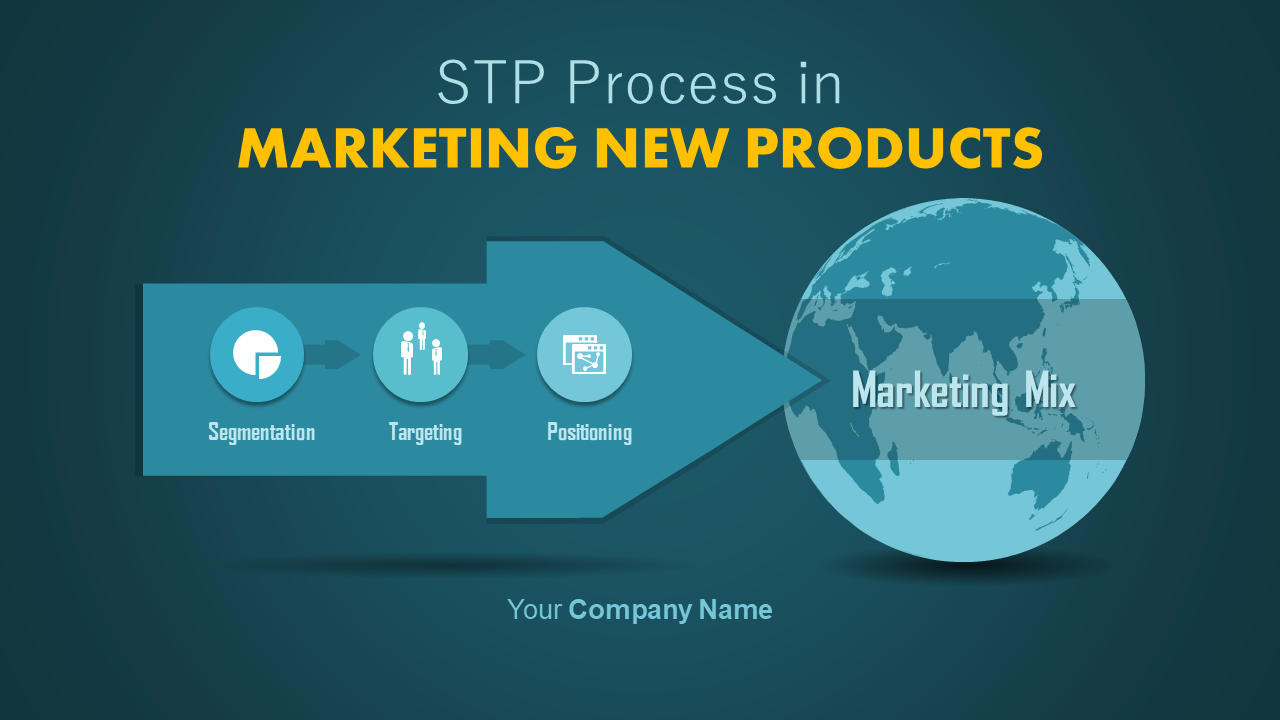 STP Process in Marketing Plan PowerPoint Templates