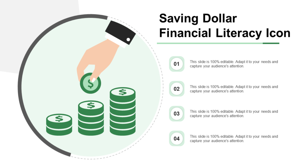 Saving Dollar Financial Literacy Icon
