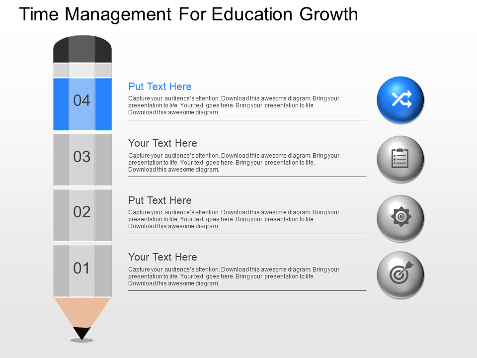 Time Management for School Children PowerPoint Template