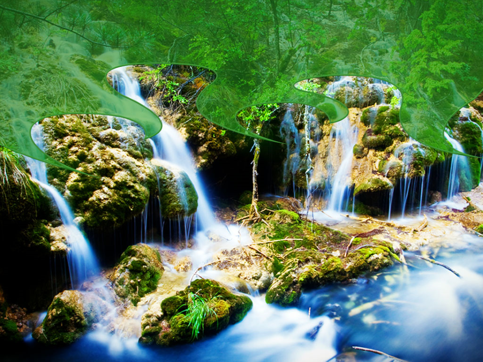 Water Fall Nature PowerPoint Templates And PowerPoint Backgrounds