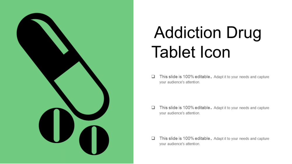 Addiction Drug Tablet Icon