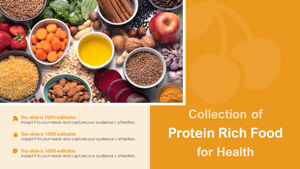 Collection Of Protein Rich Food For Health