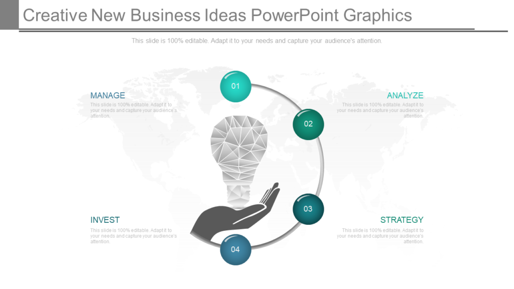 A Creative New Business Ideas PowerPoint Graphics