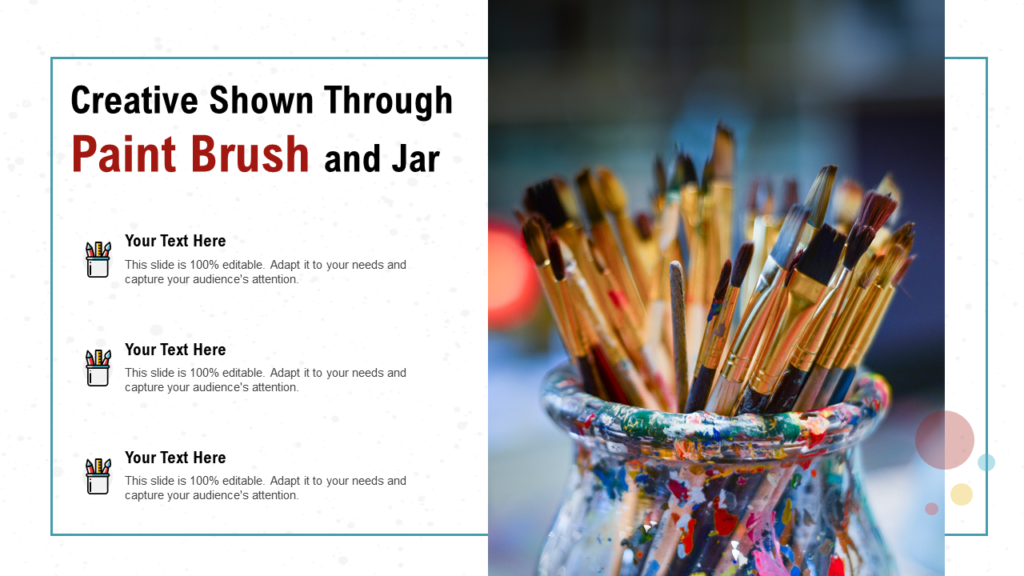 Creative Shown Through Paint Brush and Jar