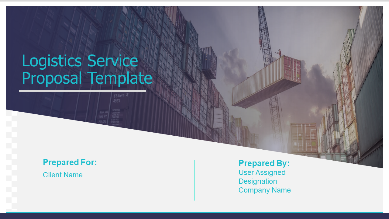 Logistics Service Proposal Template Powerpoint Presentation Slides For Business Plan Template For Transport Company