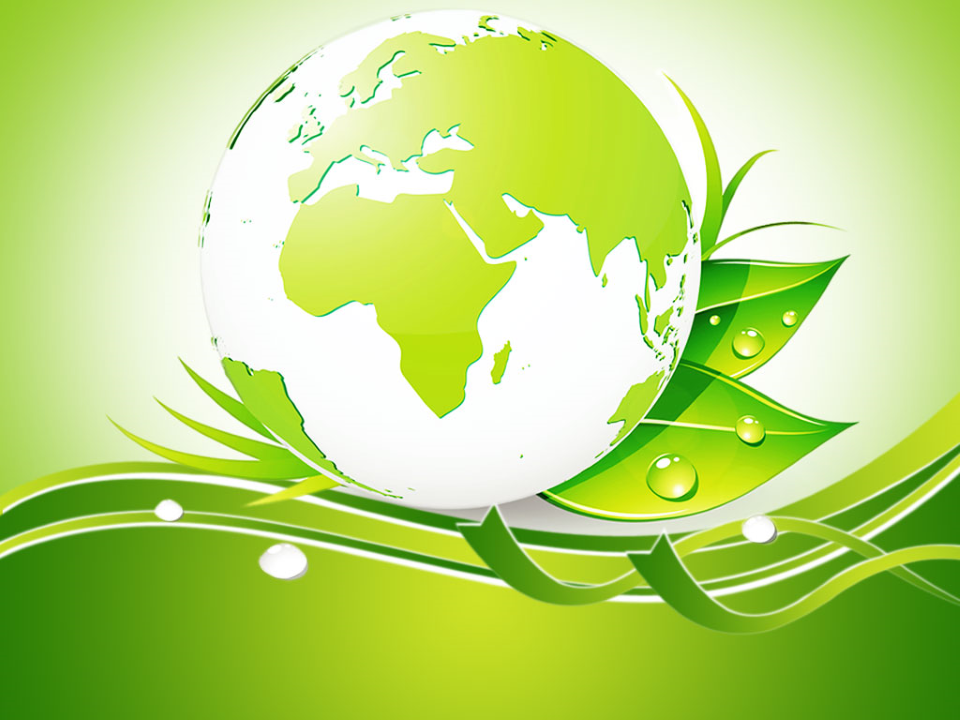Green Earth Nature PowerPoint Background and Template