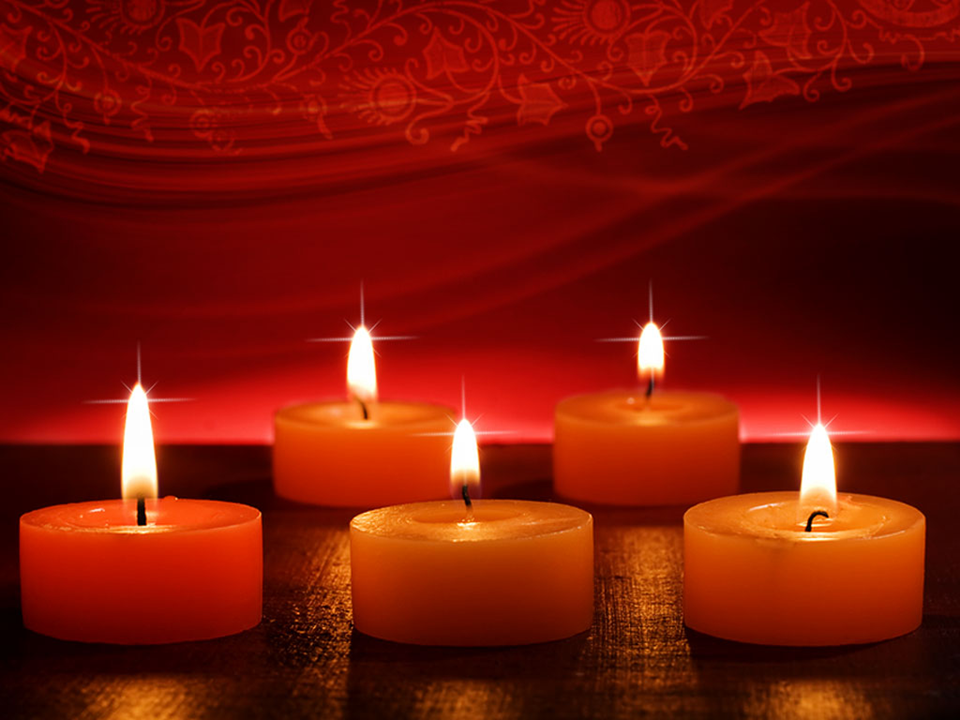 Candles Festival PowerPoint Templates