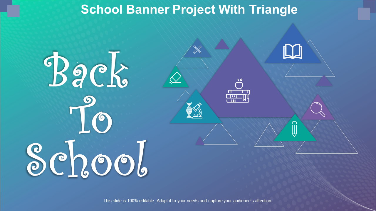 School Banner Project With Triangle