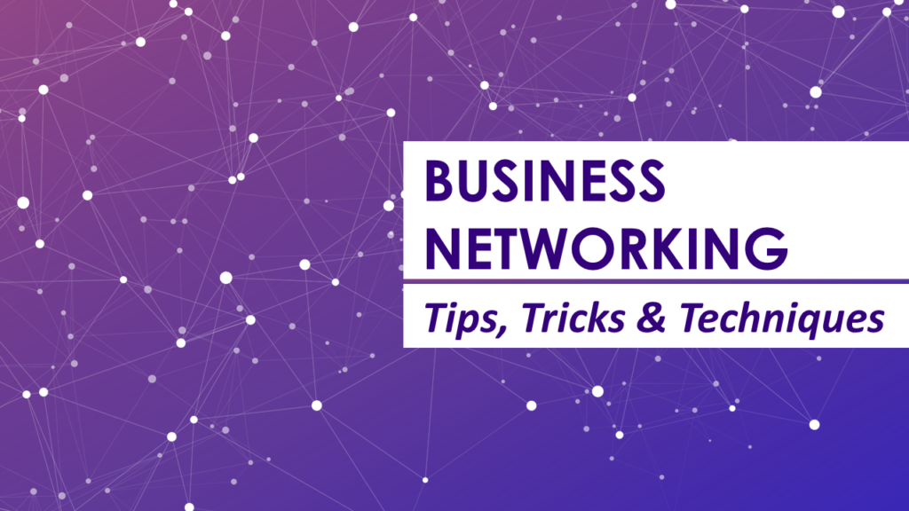 Business Networking cover slide with pattern background