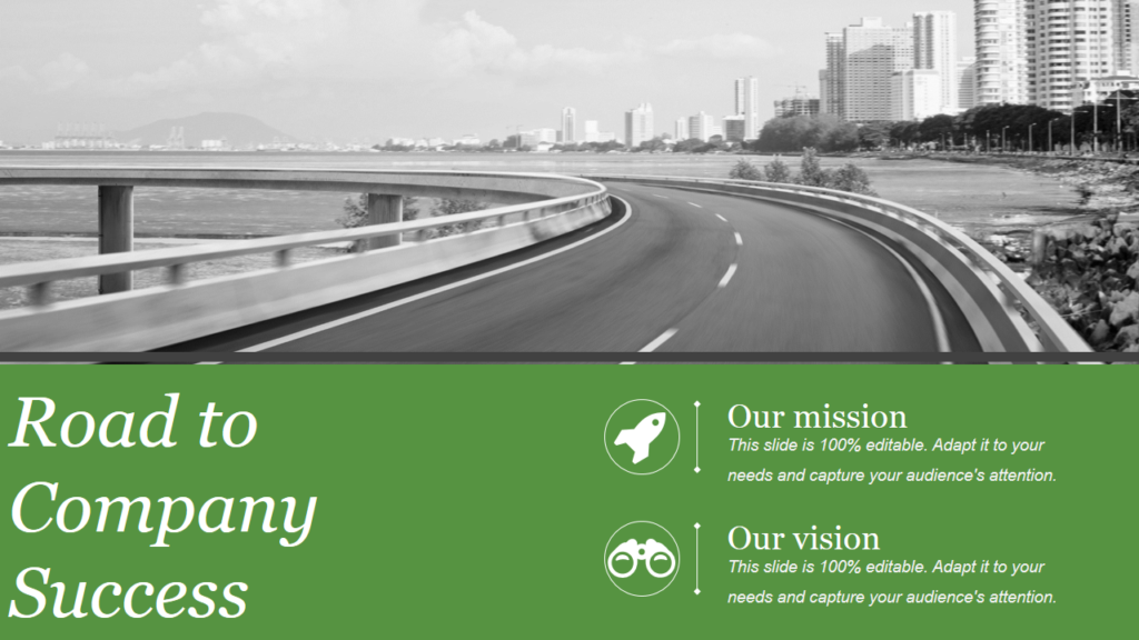 Road to Success for Business Template