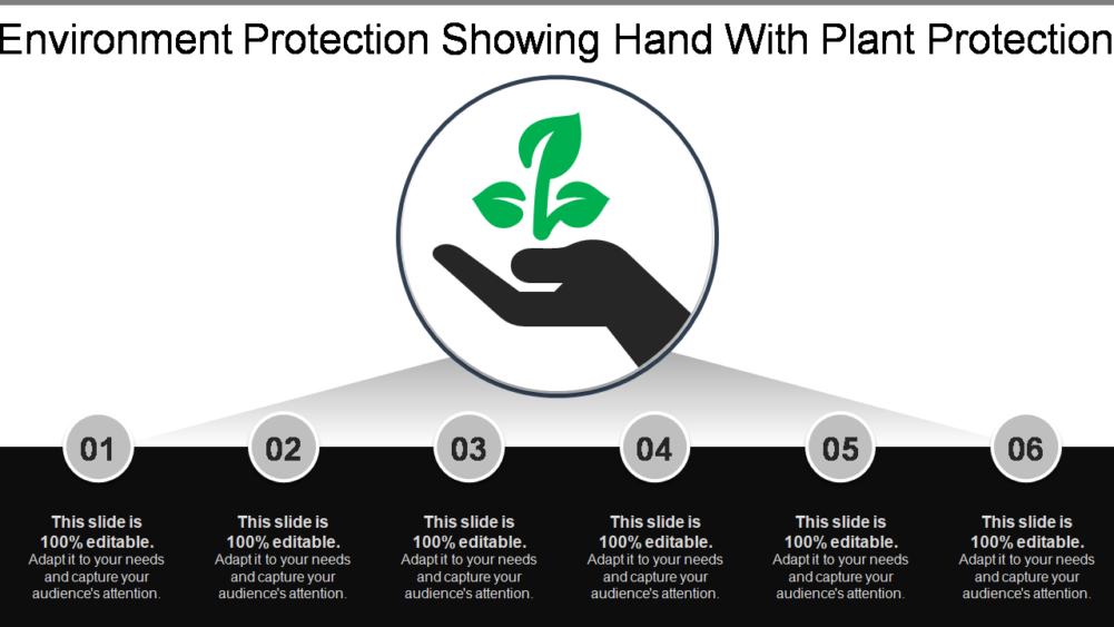 Environment Protection Showing Hand with Plant Protection