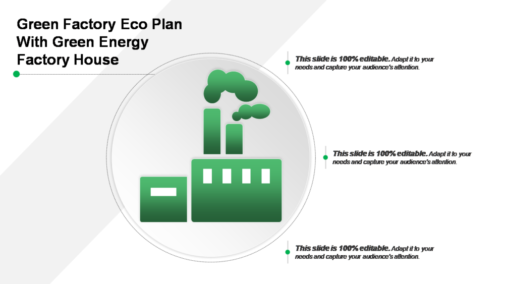 Green Factory Eco Plan with Green Energy Factory House