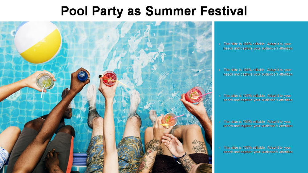 Pool Party as Summer Festival