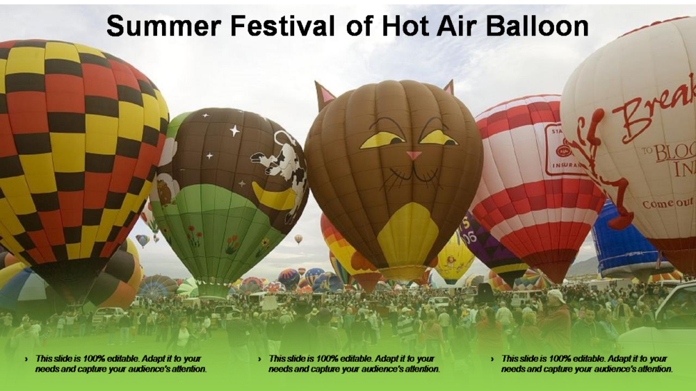 Summer Festival of Hot Air Balloon