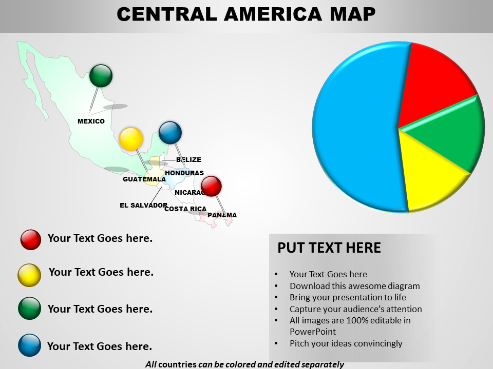 Central America Map Layout
