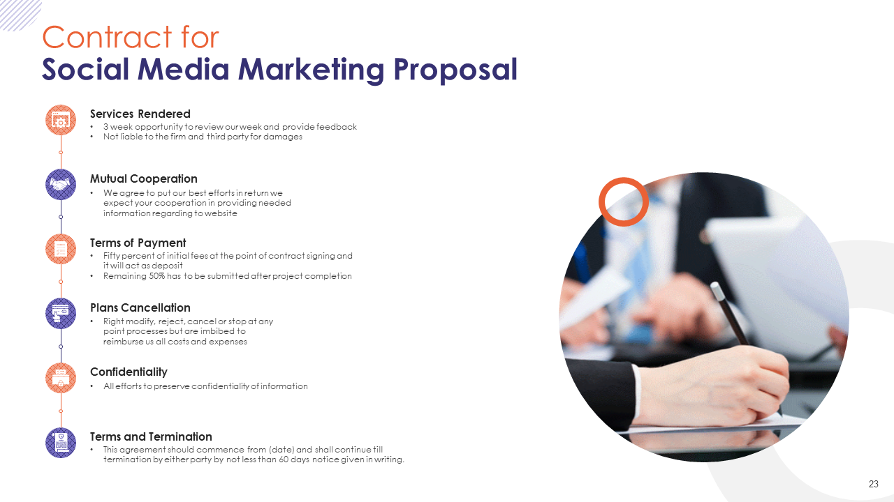 Contract- Social Media Marketing proposal template