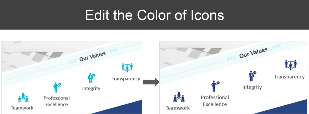 Edit the Color of Icons