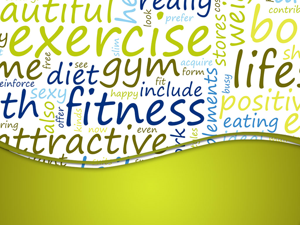 Exercise And Fitness Health PowerPoint Template