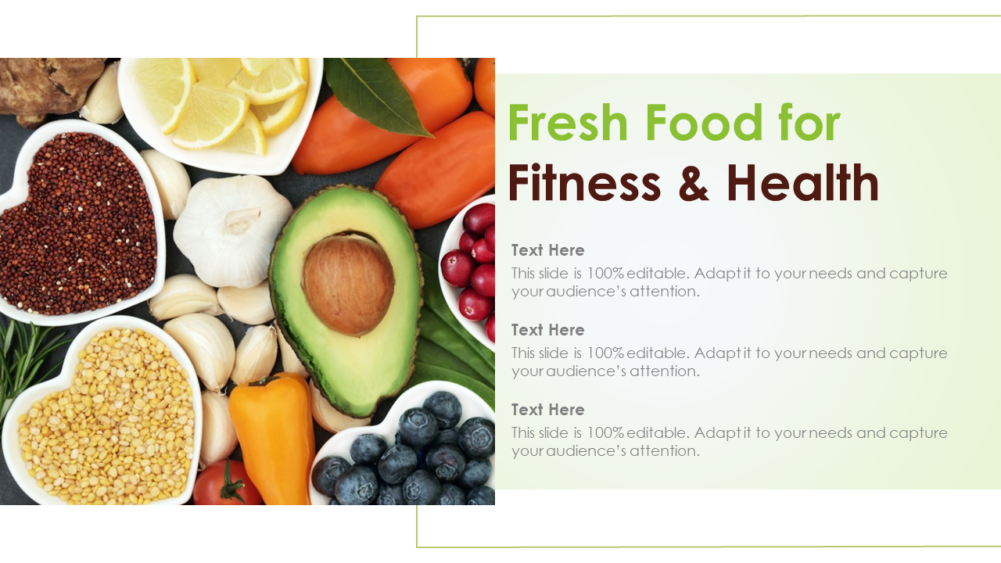 Fresh Food For Fitness And Health