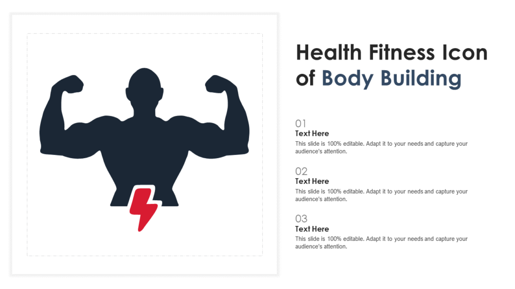 Health Fitness Icon Of Body Building