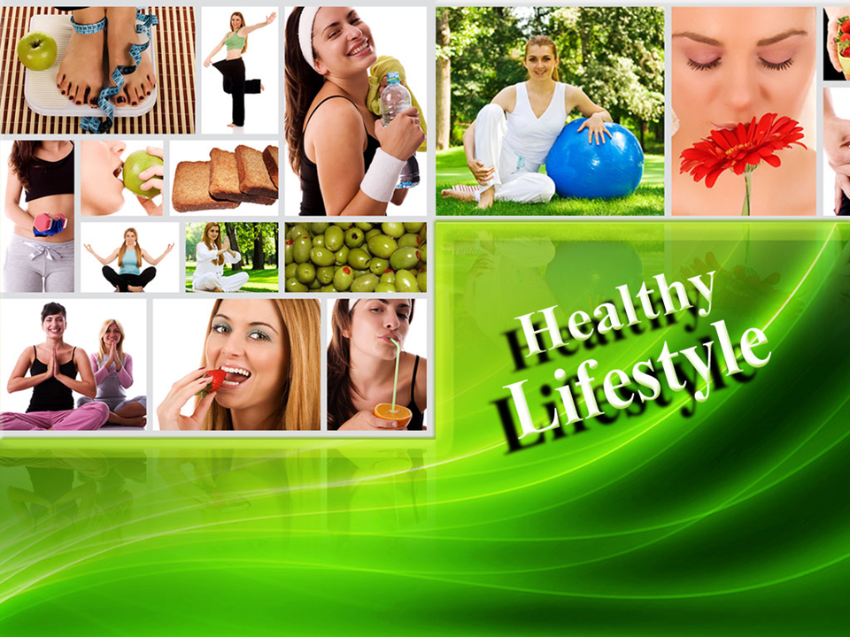 Healthy Lifestyle Fitness Health PowerPoint Template