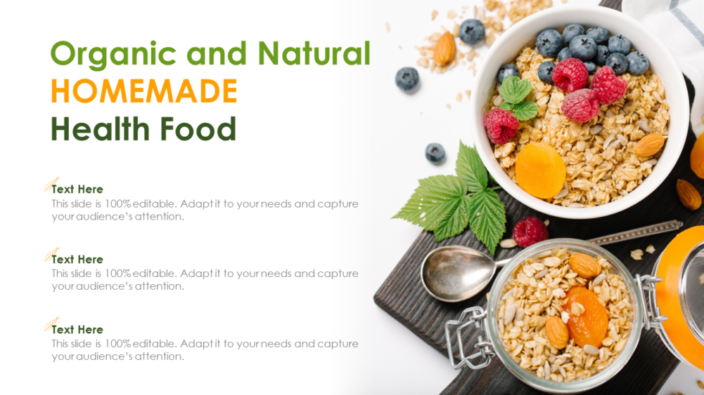 Organic And Natural Homemade Health Food