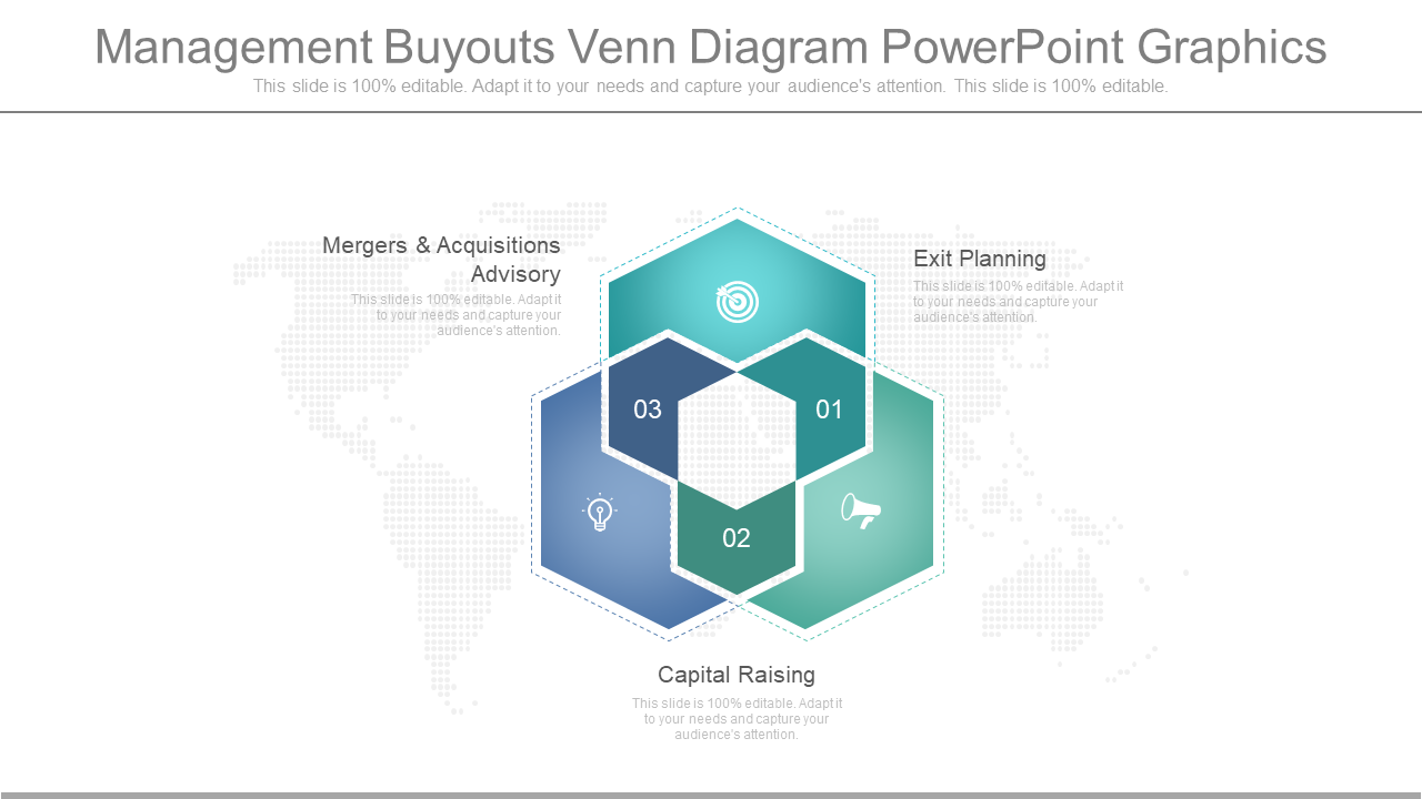 Management Venn Diagram PowerPoint Graphics