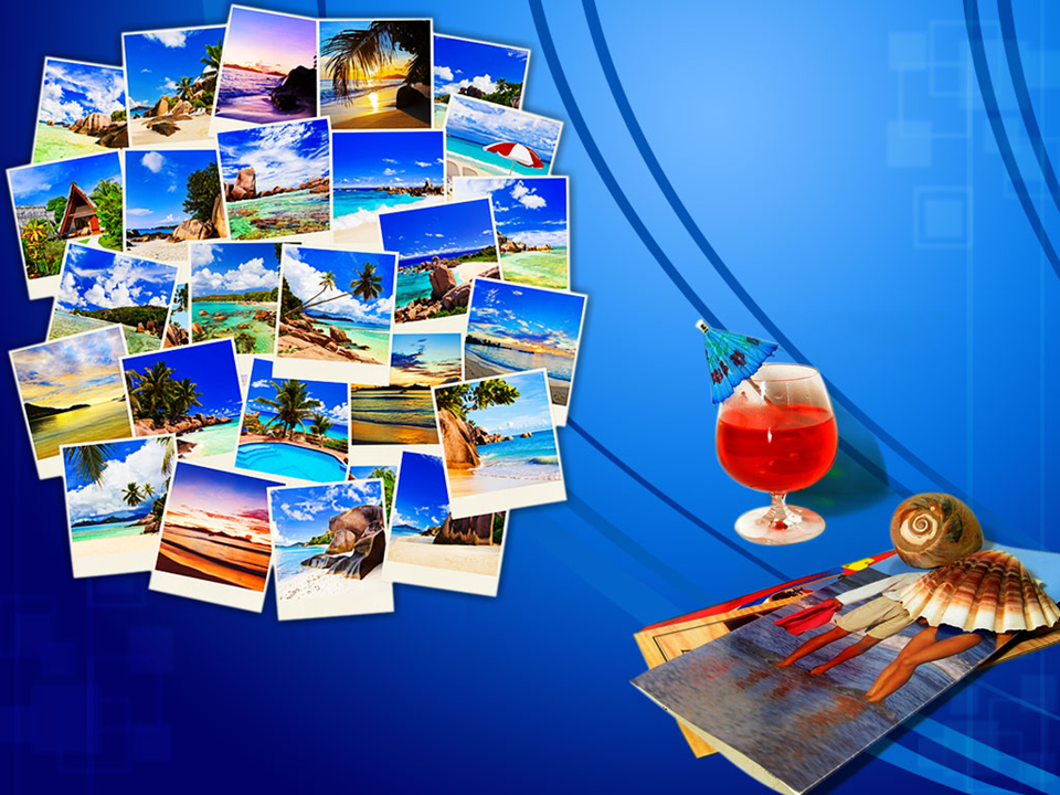 Stack of Summer Beach Holidays PowerPoint Templates And PowerPoint Backgrounds