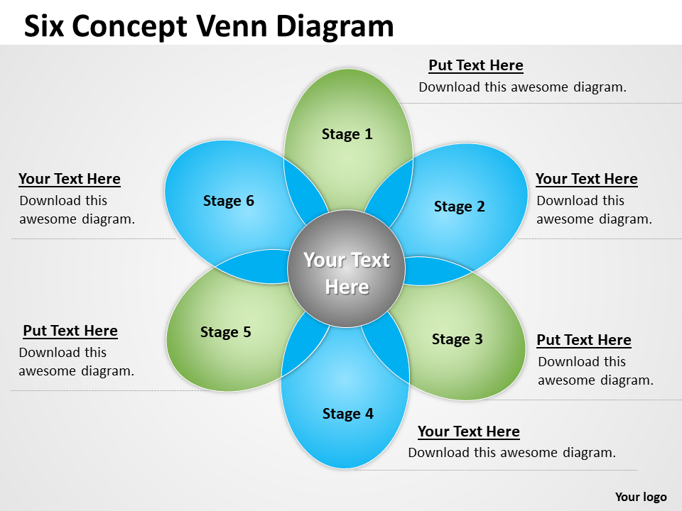 Six Concept Venn Diagram