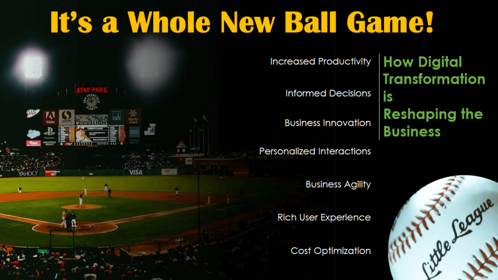Whole New Ball Game- Baseball Metaphor